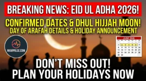 Eid ul Adha Holidays 2026 Expected Dates, Dhul Hijjah Moon & Day of Arafah Details