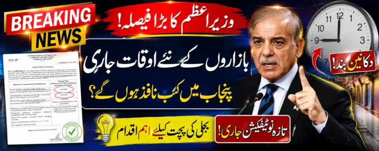Punjab May Enforce New Business Closing Timings After Federal Approval