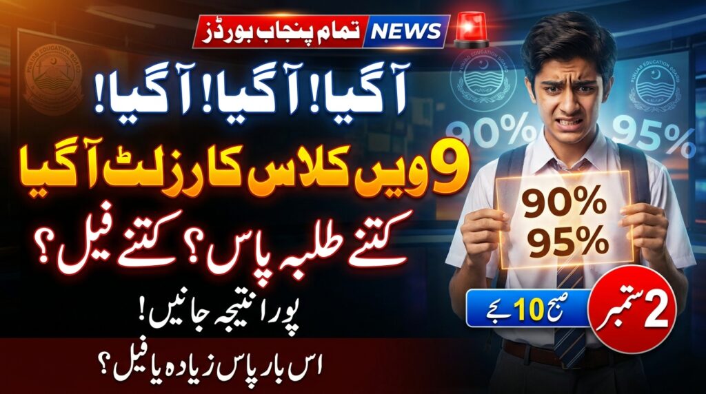 All Punjab 9th Class Result 2026: Complete Guide for All 9 BISE Boards (Live Sept 2)